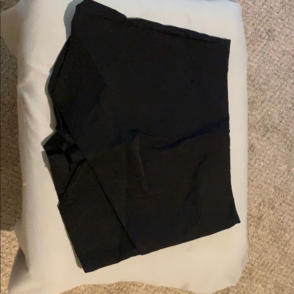black tight-fitted skort